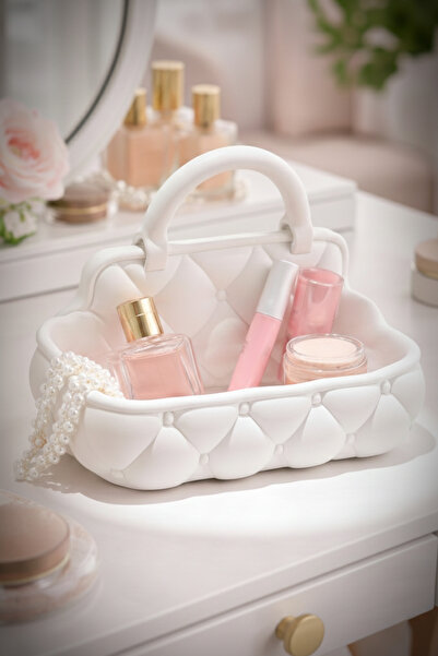 evden Takı Makyaj Organizeri Kapitone Desenli Lüks Zarif ve Şık Düzenleyici