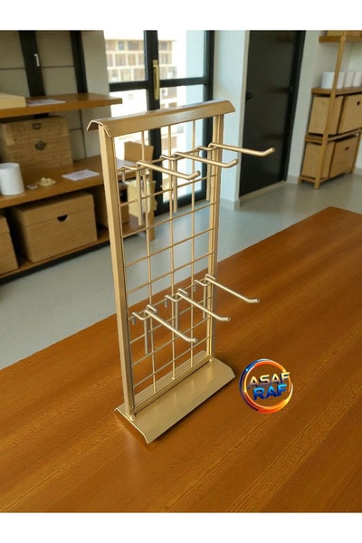 ASAFF MASA ÜSTÜ ÜRÜN STANDI 6 ADET 10 CM KANCA