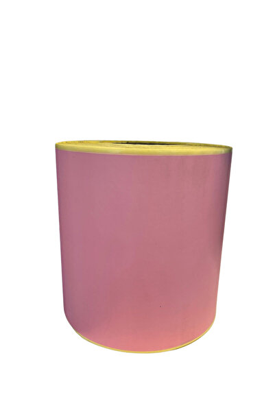 Taşkın Aksesuar 100x200mm Termal Etiket Pembe Renkli Koli Barkodu 10x20cm (22...