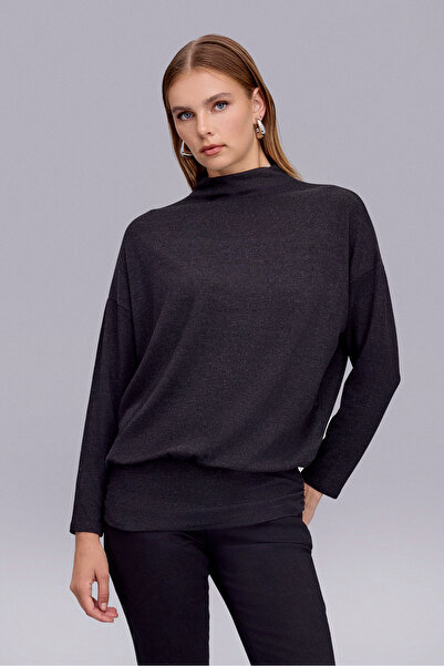 Naramaxx 2233 ÖRME BLUZ ANTRASİT