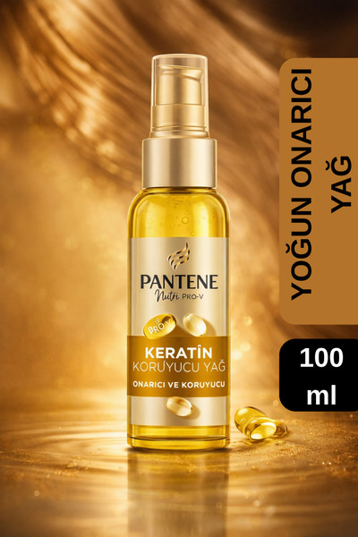Pantene Pro-V E Vitaminli Keratin Koruyucu Yoğun Onarıcı Saç Bakım Yağı 100 Ml