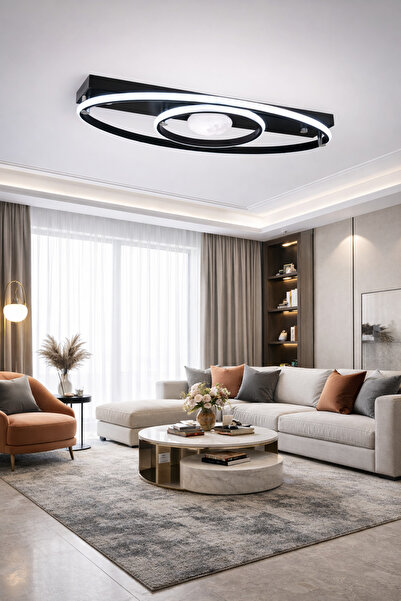 ESSLİGHT Parma 60 Cm 3 Renk Işık Özellikli Led'li Modern Salon Mutfak Yatak O...