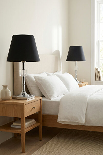 AbajurAksesuar Kreatos Çift Gümüş Abajur