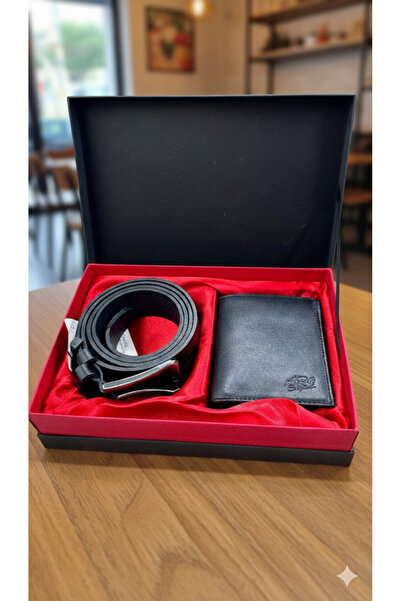 Çanta Trend Black Men's Special Boxed Set for Valentine's Day and Father's Da...