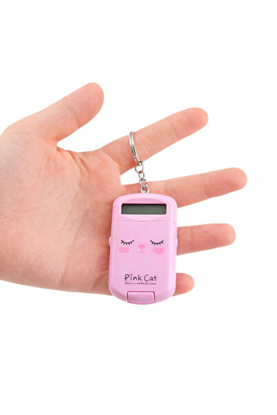 ART PROFFESİONAL Mini hesap makinesi mavi anahtarlık pilli