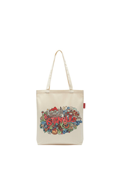 Baghashtag حقيبة قماش مطبوعة بجرافيتي اسطنبول