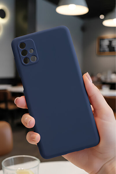 Hatreds Galaxy M51 İçin Uyumlu İçi Kadife Sıvı Silikon Kılıf