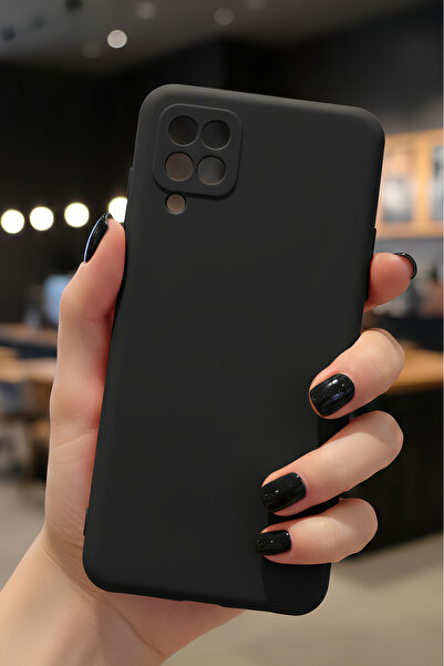 Hatreds Galaxy A12 İçin Uyumlu İçi Kadife Sıvı Silikon Kılıf