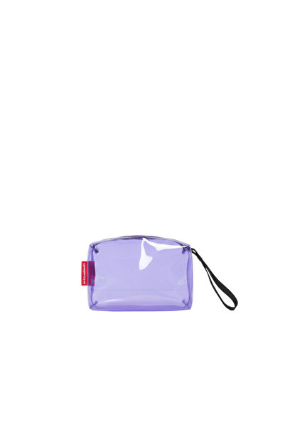 Baghashtag Mor Şeffaf Dikdörtgen Form Makyaj Çantası