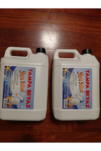 TAMPA صابون سائل لليدين برائحة الصابون الأبيض 5 لتر، مجموعة من قطعتين