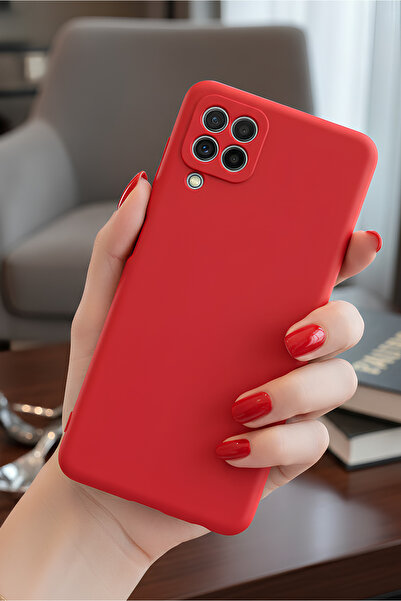 Hatreds Galaxy A22 4G İçin Uyumlu İçi Kadife Sıvı Silikon Kılıf