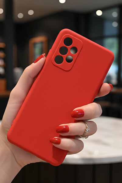 Hatreds Galaxy A52 İçin Uyumlu İçi Kadife Sıvı Silikon Kılıf