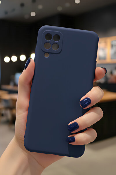 Hatreds Galaxy A12 İçin Uyumlu İçi Kadife Sıvı Silikon Kılıf