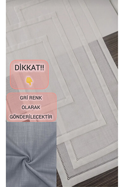Etuval Linen 4 Parça Salon Takımı Runner Konsol Orta Sehpa Zigon Sehpa Gri Re...