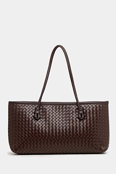 Mckanzie حقيبة يد نسائية بنمط حياكة وتصميم متشابك