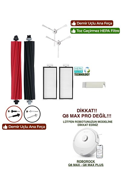 Roboclinic Perie compatibilă cu aspiratorul robot Roborock Q8 Max, Q8 Max Plu...