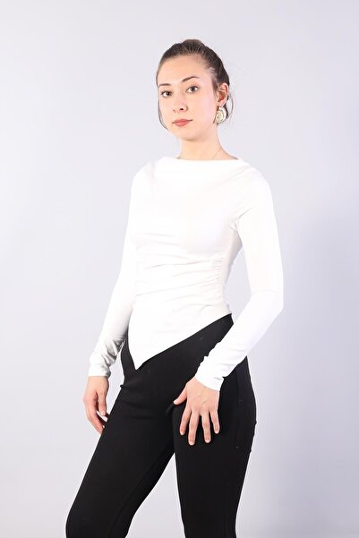 Mckanzie 10128 Μπλούζα με κορδόνια στην αριστερή πλευρά