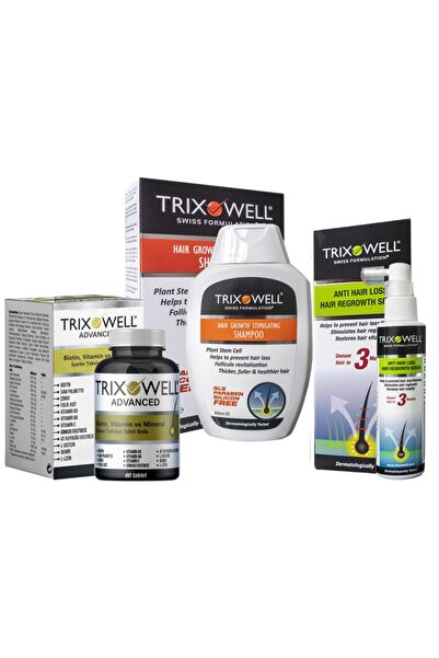 Trixowell Saç Dökülmesine Karşı Şampuan + Serum + Vitamin Set - Saç Dökülmesi...