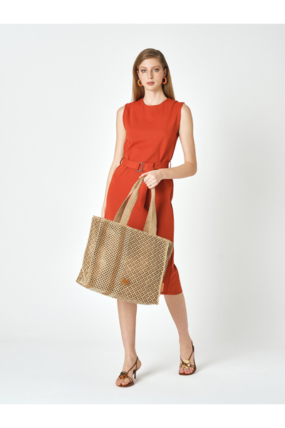Pierre Cardin حقيبة كتف نسائية من القش 05pc25y1501