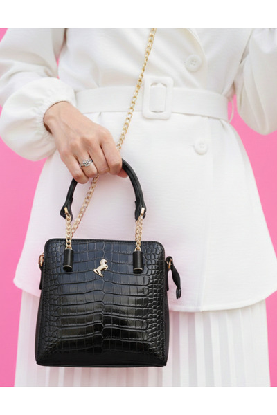 Çanta Trend حقيبة يد وكتف نسائية من ميامي بولو كلوب بثلاثة أقسام مصنوعة من ال...