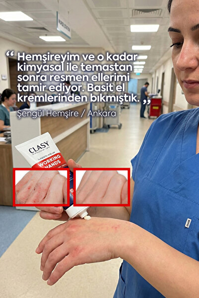 Clasy Care Working Hands Eller İçin Özel Yoğun Nemlendirici El Kremi