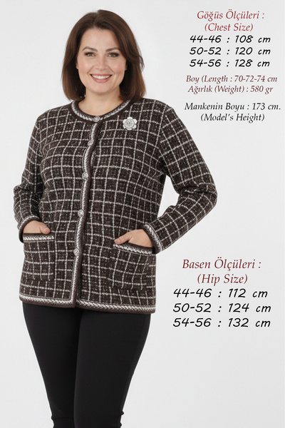 Laden Women's Steel Knit Mercerized Knitwear Plus Size Classic Anti-Pilling T...