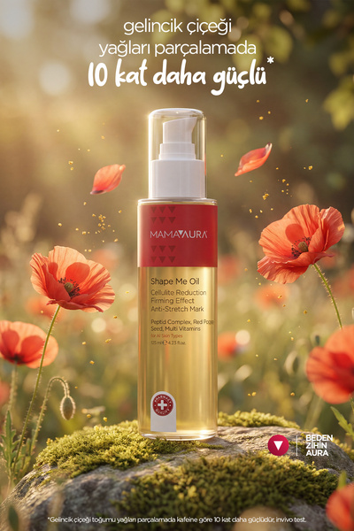 MAMAAURA Çatlak ve Selülit Karşıtı - Shape Me Oil 125 ml