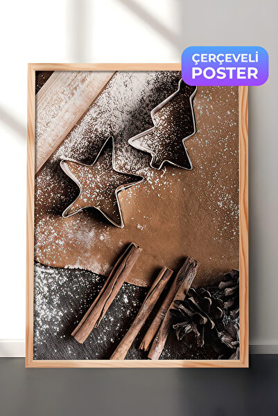 Postifull Slika u okviru od medenjaka, drveni okvir i poster, vertikalna zidn...