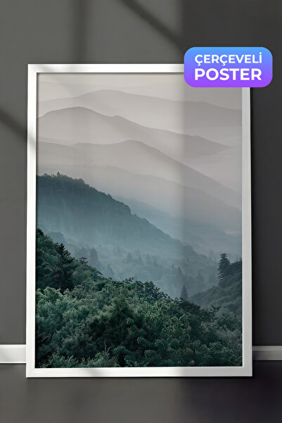 Postifull Smećaške brda Uramljena slika, beli okvir i poster, vertikalna zidn...