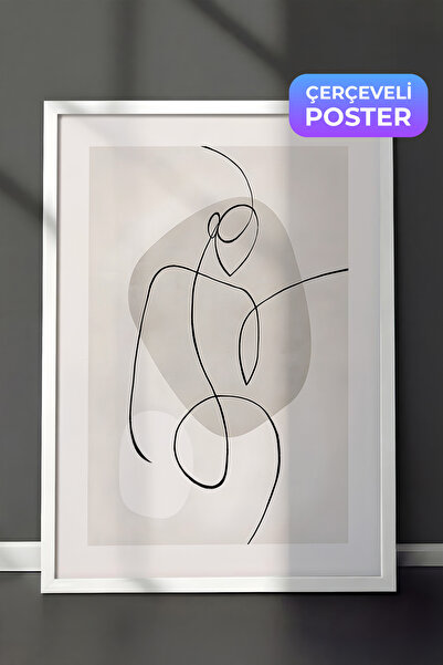Postifull Slika u belom okviru, set postera i okvira, serija Artful Lines Com...