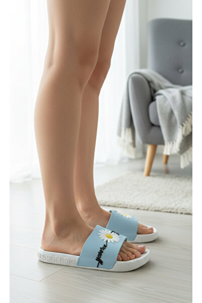 GEZER Γυναικείες παντόφλες με αντιολισθητική σόλα με σχέδιο Daisy