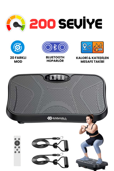 Enshall 2d Özellikli Profesyonel Titreşimli Egzersiz Aleti Basen Karın Bacak ...