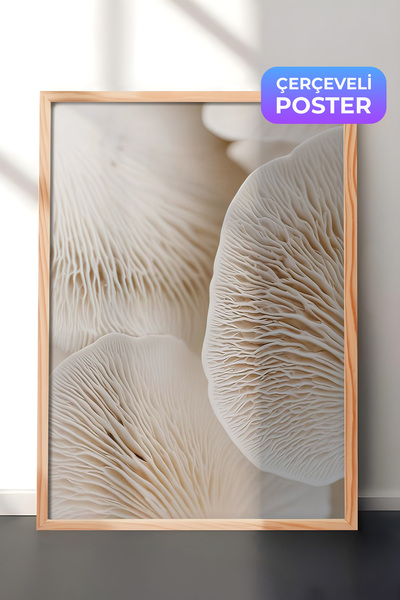 Postifull Slika u ramu "Gradivo od pečuraka", drveni okvir i poster, serija z...