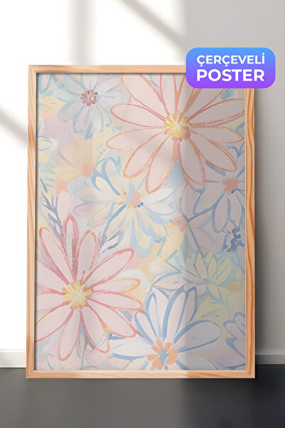 Postifull Slika u užetom okviru "Zagušljivi cvetovi", drveni okvir i poster, ...