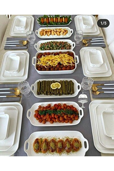 HOMENESS Sunumluk Tabak Seti – Tavuk Dünyası 33x15 cm | Çok Tercih Edilen, Şı...