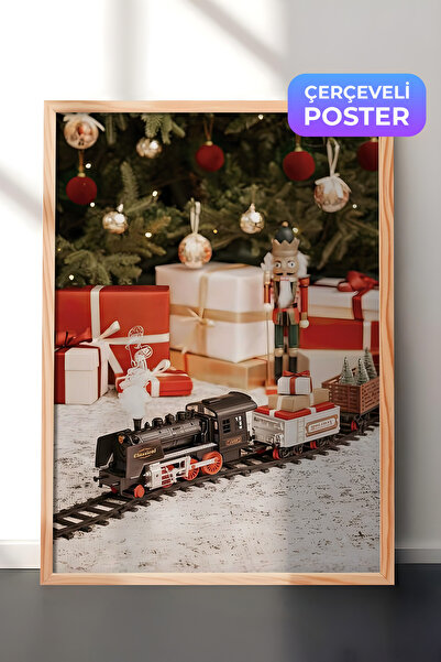 Postifull Slika u drvenom okviru, novogodišnji poster, novogodišnja dekoracij...