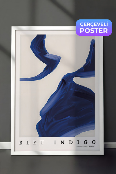 Postifull Çerçevesiz Poster, HD Kalite Duvar Posteri,Comfort Serisi, Indigo A...