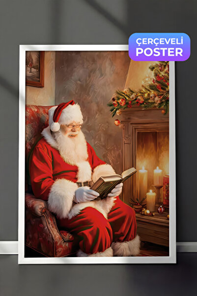 Postifull Slika u belom okviru, novogodišnji poster, novogodišnja dekoracija,...