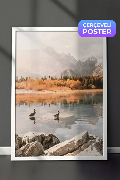 Postifull Jutarnje plivanje uokvirena slika, beli okvir i poster, vertikalna ...