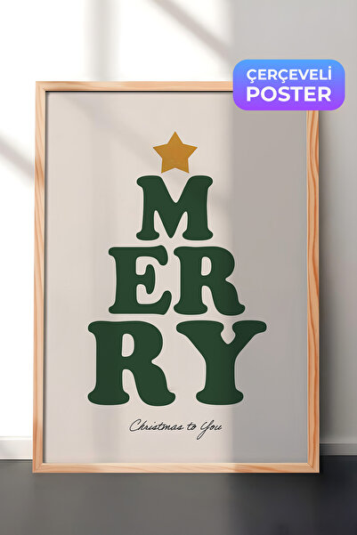 Postifull Slika u drvenom okviru, uokviren novogodišnji poster, novogodišnja ...