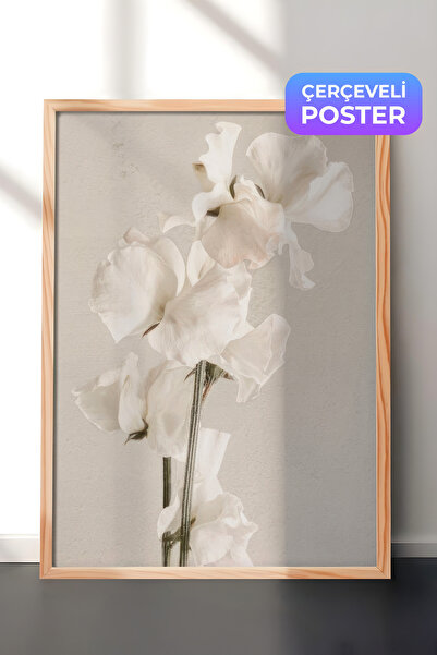 Postifull In Full Bloom Çerçeveli Tablo, Ahşap Çerçeve ve Poster, Dikey Duvar...