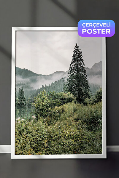 Postifull Šumski pejzaž br. 2, uokvirena slika, vertikalna zidna slika, serij...