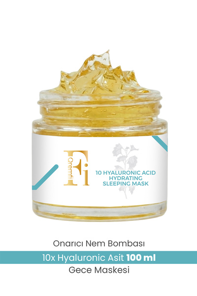 Qremfi 10 Farklı Hyalüronik Asit İçeren Onarıcı Yoğun Nemlendirici Gece Maske...
