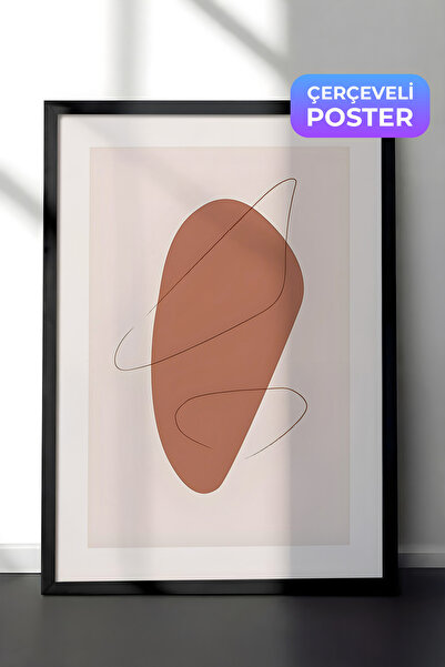 Postifull Crna uokvirena slika, set postera i okvira, grafički oblici i linij...