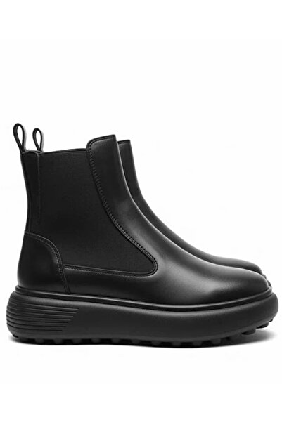 Lufian 122230048 Monıca Unisex Leather Boots Black