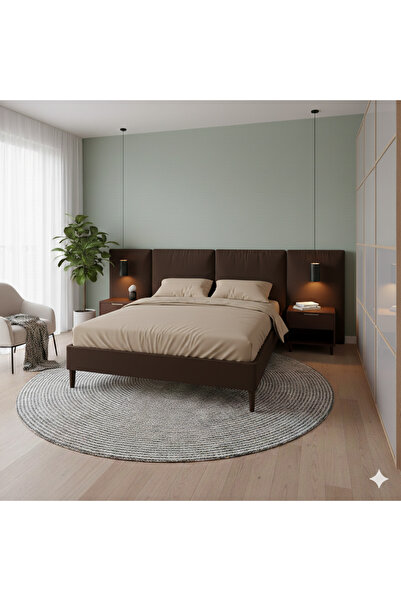 Zarif Home Cearșaf de pat elastic Ranforce King Size (Battal Boy) - Cappuccin...