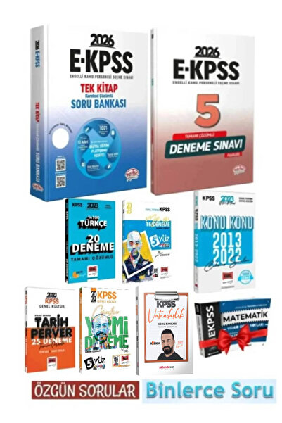 Editör Yayınevi 2026 Editör E KPSS GYGK Soru Bankası+Editör EKPSS Deneme+Yarg...
