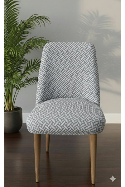 BASHTUGH TİCARET Mutfak Sandalye Kılıfı-Büyük Oval Likrali Tam Saran Yıkanabi...