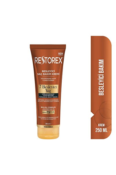 Restorex Besleyici Bakım Saç Kremi 250 Ml - 7 Besleyici Yağ Göz Alıcı Parlakl...