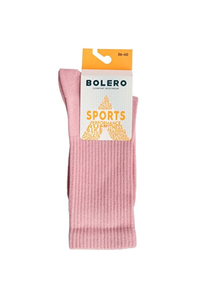 Bolero Unisex Fitilli Çorap Pembe